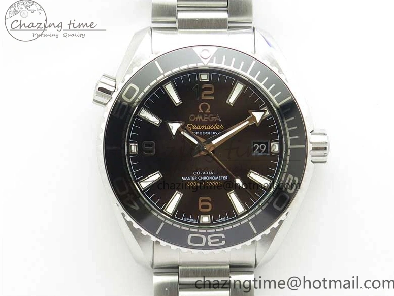 0109 Planet Ocean 39.5mm Black Ceramic Bezel SS VSF 1:1 Best Edition Black Dial on SS Bracelet A Stretchable 7890